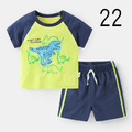 2021夏裝男童韓版純棉休閒上衣+短褲二件套裝/家居服(24款)_22