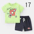 2021夏裝男童韓版純棉休閒上衣+短褲二件套裝/家居服(24款)_17