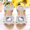 夏款韓版凱蒂貓真皮公主鞋/防滑軟皮涼鞋(2色)_1