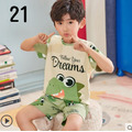 2022夏裝男童韓版純棉卡通休閒上衣+短褲二件套/睡衣/家居服(30款)_21