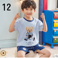 2022夏裝男童韓版純棉卡通休閒上衣+短褲二件套/睡衣/家居服(30款)_12