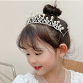 兒童皇冠珍珠公主髮箍/髮飾/禮服配飾_2