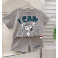 2022夏裝韓版可愛史努比上衣+短褲二件套(3色)_3