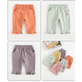 2021夏裝韓版棉質草莓刺繡花邊七分褲(6色)_6