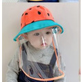 2021夏款韓版男女童可愛萌款遮陽帽附防飛沫防護面罩(14款)_2