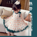 2021夏裝韓版中大童熱帶水果無袖網紗公主裙