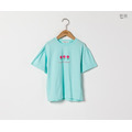 【韓國正品】夏裝純棉中大童薄荷綠可愛花朵上衣_5