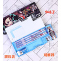 韓版鬼滅之刃多功能磁鐵雙開筆盒/文具盒/開學用品(3款)送贈品_6