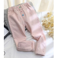 2021秋裝韓版中大童彩色鈕釦棉質休閒長褲(4色)_2