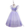 萬聖節cosplay冰雪奇緣紫色小飛袖長款禮服/公主裙(送髮飾)_7