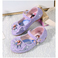 韓版閃亮蝴蝶結蘇菲亞公主鞋/娃娃鞋 (紫色)_1
