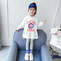 2021秋款韓版中大童運動休閒寬版上衣+內搭褲二件套_1