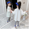 2021秋款韓版中大童運動休閒寬版上衣+內搭褲二件套_3