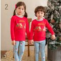2021秋裝韓版男女童聖誕圖案睡衣二件套/家居服(3款)_1