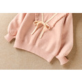2022冬款韓版中大童蝴蝶結公主針織毛衣/上衣(粉色)_6
