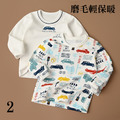 2022春裝薄絨韓版男童可愛圖案磨毛上衣/內搭衣二件組(3款)_2