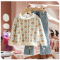 2022春裝韓版中大童花朵針織毛衣外套/小開衫_6