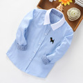 2022春裝韓版中大男童學院風長袖襯衫/小狗圖案上衣(3色)