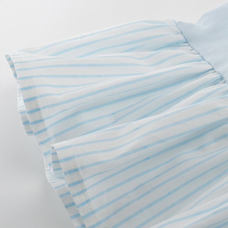 2022夏裝韓版中大童冰淇淋荷葉邊中長款裙衫_4