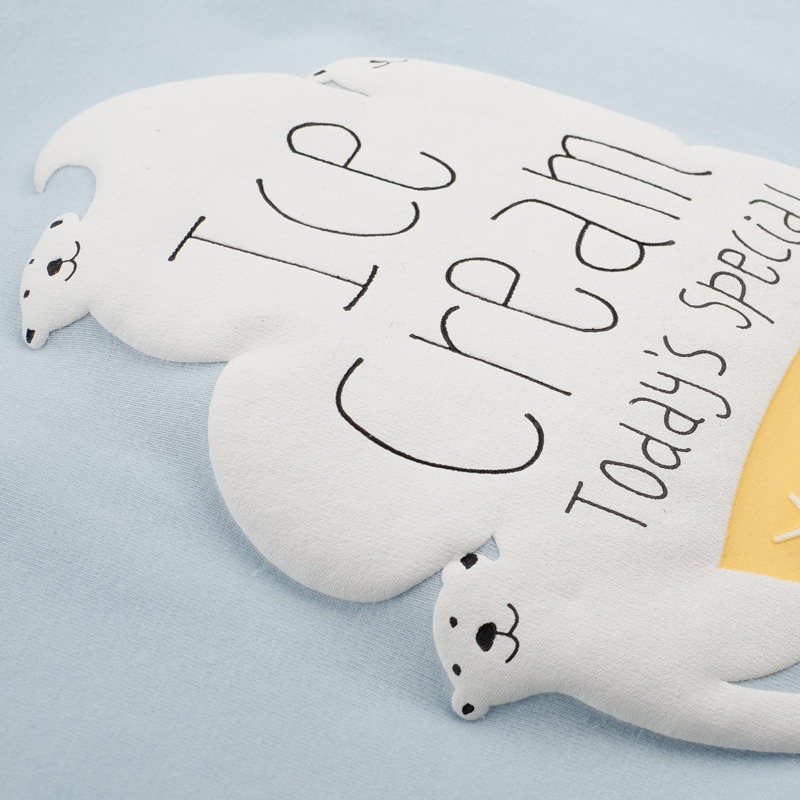 2022夏裝韓版中大童冰淇淋荷葉邊中長款裙衫_3