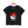 2022夏裝韓版男女童寶可夢精靈球純棉上衣/T恤/親子裝(7色)款式B