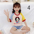 2022夏裝韓版中大童可愛卡通純棉上衣+短褲二件套/睡衣/家居服(15款)_4