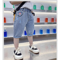 2022夏裝韓版男童帥氣破洞牛仔褲/中褲