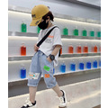 2022夏裝韓版男童帥氣英文字牛仔褲/中褲_1