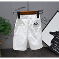 2022夏裝韓版男童拼色POLO衫+黑色短褲二件套裝_4