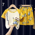 2022夏裝男童韓版純棉卡通休閒上衣+短褲二件套/睡衣/家居服(9款)_7