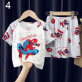 2022夏裝男童韓版純棉卡通休閒上衣+短褲二件套/睡衣/家居服(9款)_4