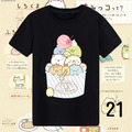 夏裝韓版角落生物莫代爾短袖T袖/上衣/親子裝(17~32款)黑色大人款_5