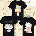 夏裝韓版角落生物莫代爾短袖T袖/上衣/親子裝(17~32款)黑色大人款_16