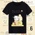 夏裝韓版角落生物莫代爾短袖T袖/上衣/親子裝(1~16款)黑色小孩款_7