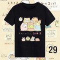 夏裝韓版角落生物莫代爾短袖T袖/上衣/親子裝(17~32款)黑色小孩款_12