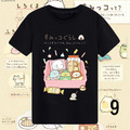 夏裝韓版角落生物莫代爾短袖T袖/上衣/親子裝(1~16款)黑色大人款_10