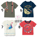 【日本進口】夏裝迪士尼卡通男女童純棉上衣/T恤(5~8款)