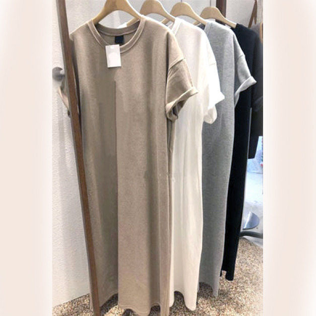 【韓國進口】夏裝韓國東大門百搭寬鬆長款連衣裙/親子裝/女裝(4色)