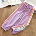 2022夏裝韓版中大童彩色休閒薄款運動長褲/防蚊褲(共6色)_4