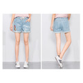 2022夏裝韓版中大童草莓小熊牛仔短褲/親子裝/女裝(2色)_2