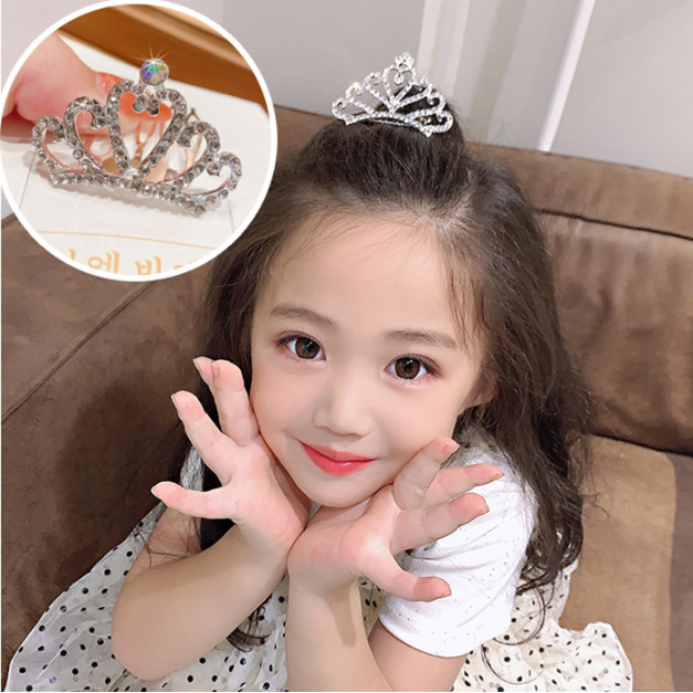 Bling Bling公主款皇冠水鑽髮梳/髮插