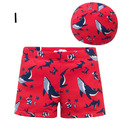 韓國外貿男童鯊魚/恐龍/漫威/小汽車圖案泳褲+泳帽二件套裝(12款)_1