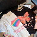 2022秋裝韓版中大童立體剪花棉質上衣/拼接長袖T恤(彩色愛心)現貨_3