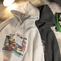 2022秋冬款韓版中大童卡通動漫連帽寬版上衣(3色)