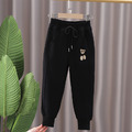 2022秋款韓版中大童小熊刺繡休閒長褲/運動褲(3色)_1