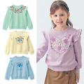 春裝日系中小童純棉薄絨小飛袖花紋圖案上衣/T恤(4款)