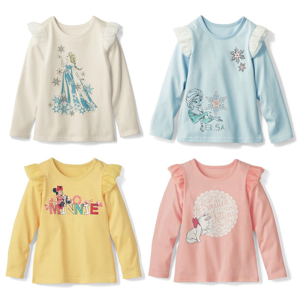 春裝日系中小童純棉卡通圖案上衣/T恤(7款)