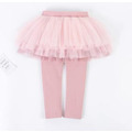 秋款韓版純色棉質假二件裙褲/蛋糕澎澎裙褲(3色)_1