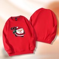 冬款加絨男女童聖誕節圓領上衣/親子裝(聖誕老公公go) 另有大尺碼_1