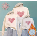 韓版加絨中大童愛心長袖大學T上衣/親子裝(3色)_1